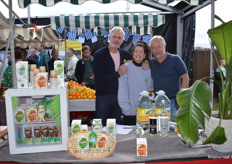 Bij Spring Water Company: Marc Bod, Demi Winter en Henk Bredenwoud. Bij hen is sinds kort ook het Franse bio-limonademerk Leamo verkrijgbaar.